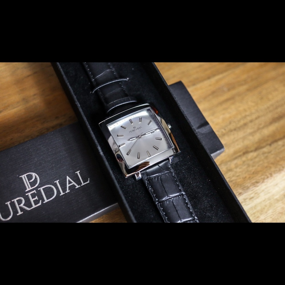 SOLD Puredial Silver Face Square Legacy NEW